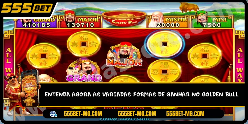 Entenda agora as variadas formas de ganhar no Golden Bull