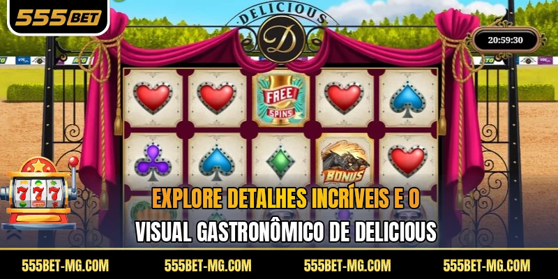Explore detalhes incríveis e o visual gastronômico de Delicious