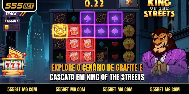 Explore o cenário de grafite e cascata em King of the Streets