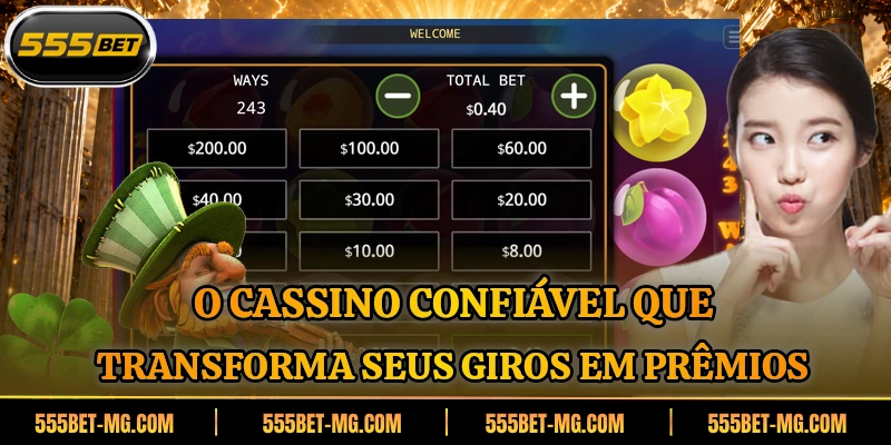 O cassino confiável que transforma seus giros em prêmios